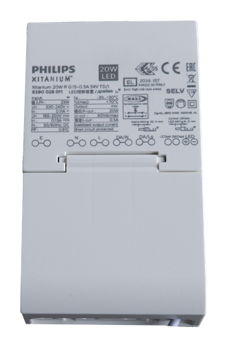 [/9290028011-450-C] (AS)Xitanium 20W R DALI 450mA + male con.