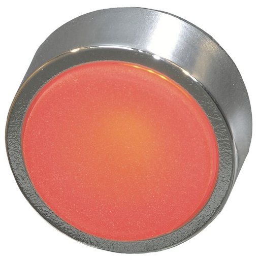 [/BC3DLRBL] Bouton poussoir bleu illuminé chrome
