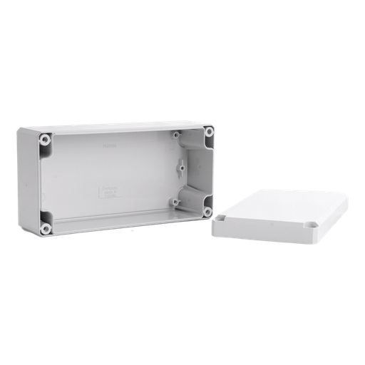 [/DABP081606G] Coffret Cubo D couvercle ABS gris 80x160x56 parois pleines