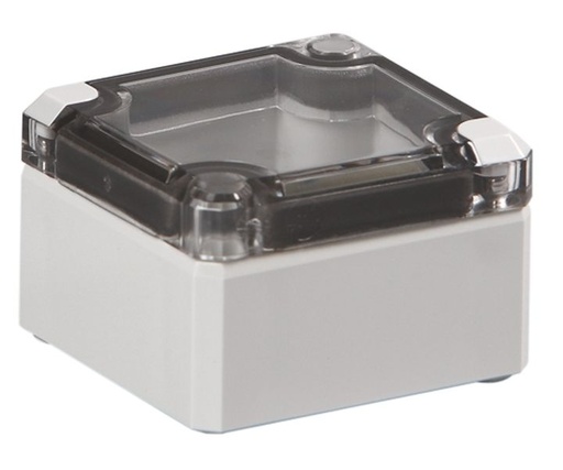 [/DABP081609T] Coffret Cubo D couvercle ABS transp. 80x160x86 parois pleine