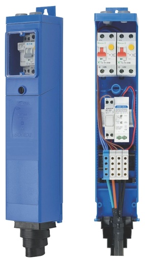 [/EP] Boitier EUROPAK sans borne  (couvercle rehaussé)