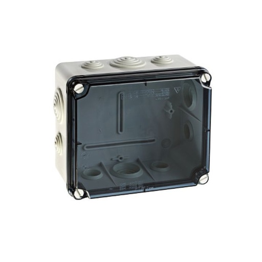 [/EVT171] Abzweigdose 189x151x95 mit Eingang + Deckel Transp.