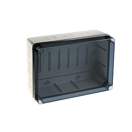 [/EXT322] Junction box 241x180x95 without cable gland + cover transparent