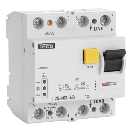 [/F925403GB] Inter. diff. Teco 4P 25A 300mA Type B