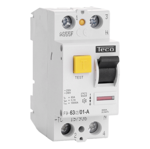 [/F963201A] Residual current circuit breaker TC  2P 63A 100mA type A
