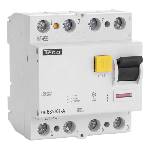 [/F963401A] Diff. schak. Teco 4P 63A 100mA Type A