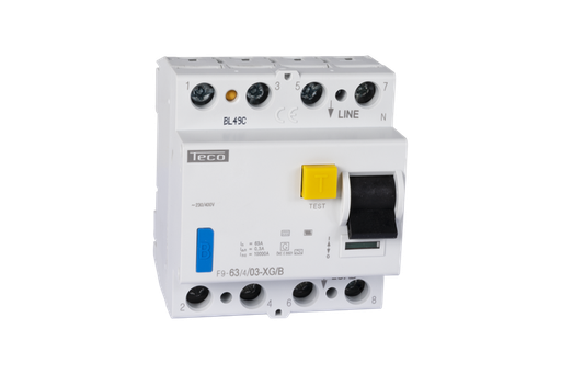 [/F963403XGB] Diff. schak. Teco 4P 63A 300mA Type B zonder LED