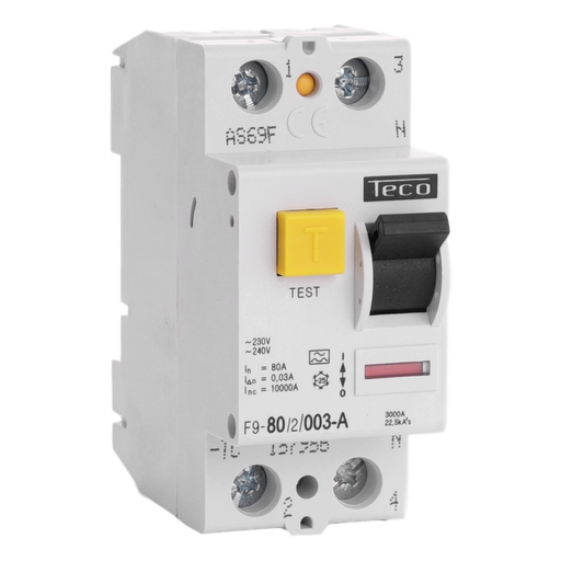 [/F9802003A] Diff. schak. Teco 2P 80A 30mA Type A