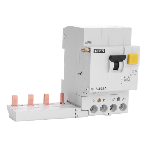 [/FB963403A] Blockdifferenzialschalter Teco 4P 63A 300mA Type A