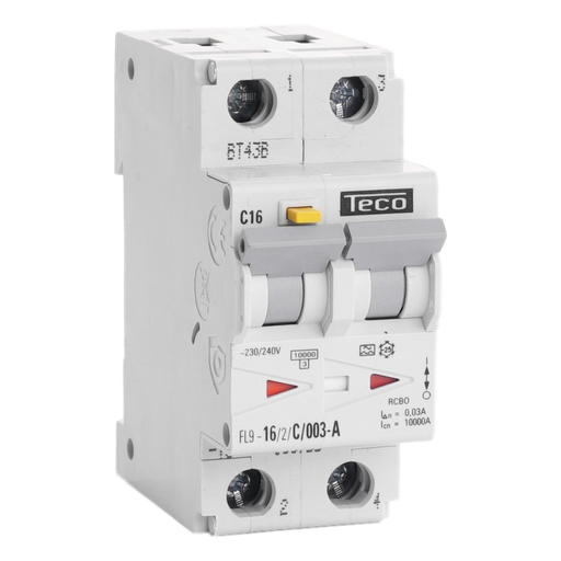 [/FL9162C003A] Diff. aut. Teco 2p 16A Courbe C Type A 30mA