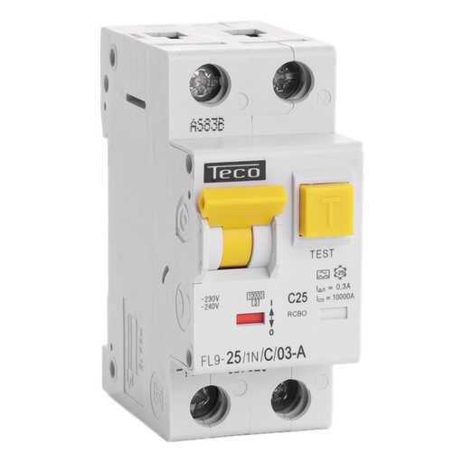 [/FL9251NC003A] Diff. aut. Teco 1N 25A Courbe C Type A 30mA