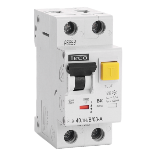 [/FL9401NB03A] Diff. aut. Teco 1N 40A Courbe B Type A 300mA