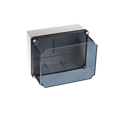 [/GSLT231] Aftakdoos 241x180x175 volle wanden + doorzicht. Deksel hoog