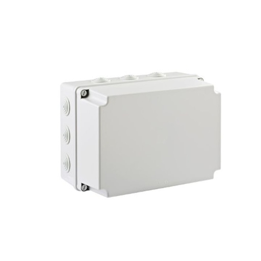 [/GSV322] Aftakdoos 328x239x188 met ingangen + vol deksel hoog