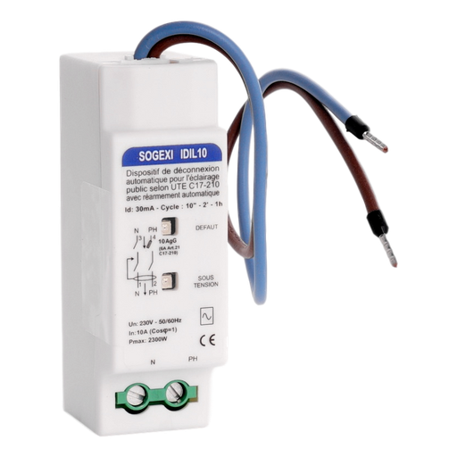 [/IDIL1030] Inter. diff. 2P 10A 30mA avec réencl. auto