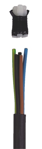 [/ISOCAPPM4] Afdekkap voor kabeluiteinden Isocap 6 - 16 mm², 4 geleiders