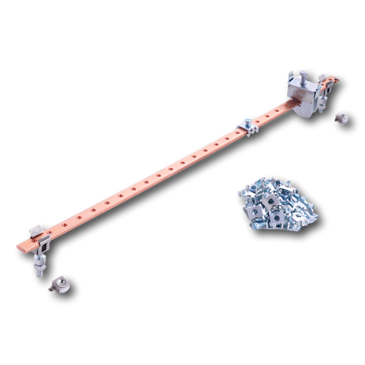 [/KITTT] Kit barrette Terre 12x3x550mm, 28xM5+ vis et griffes