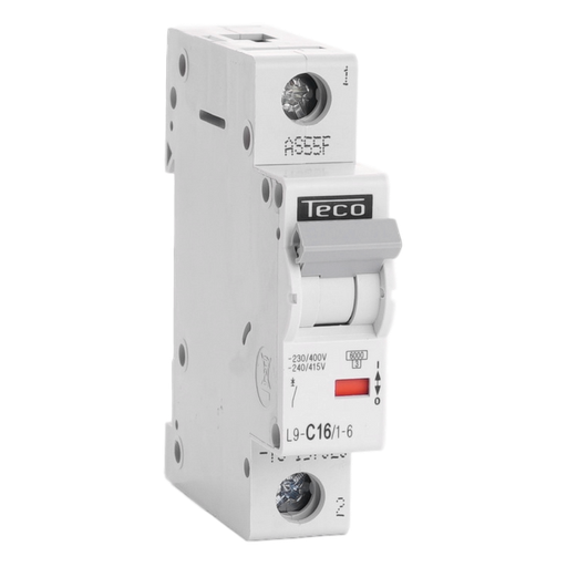 [/L9C1616] Disjoncteur Teco 1P 16A 6kA Courbe C