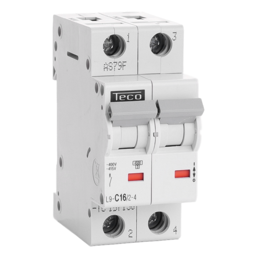 [/L9C1624] Disjoncteur Teco 2P 16A 4,5kA Courbe C