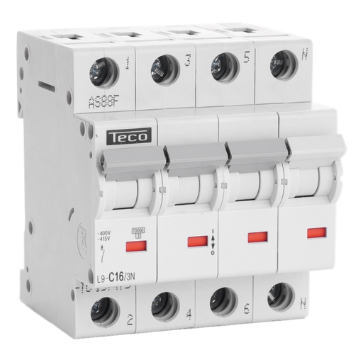 [/L9C163N] MCB Teco 3N 16A 10kA Curve C
