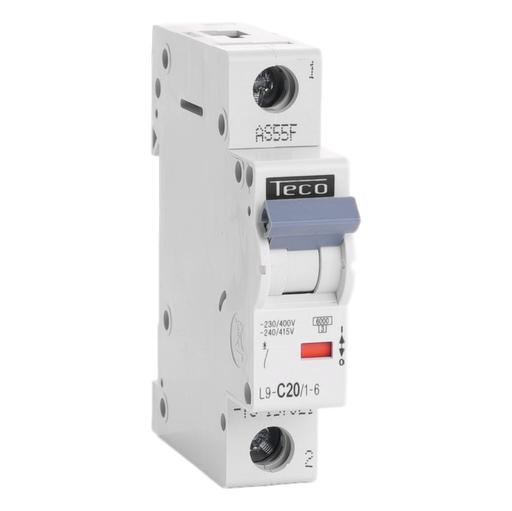 [/L9C2016] Sicherungsautomat Teco 1P 20A 6kA Kurve C