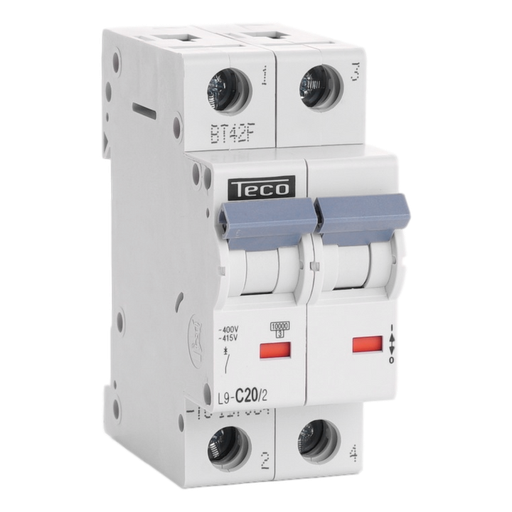 [/L9C202] Sicherungsautomat Teco 2P 20A 10kA Kurve C