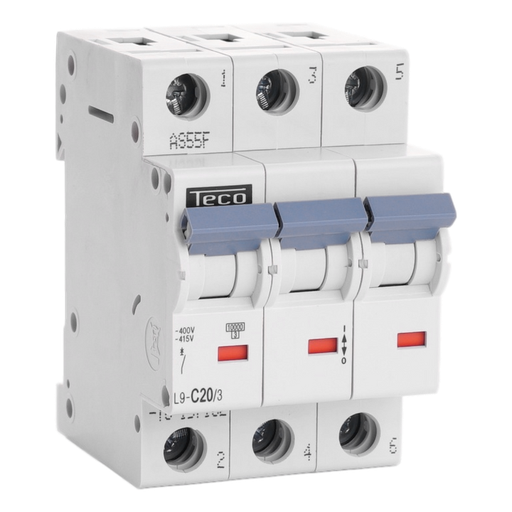 [/L9C203] Disjoncteur Teco 3P 20A 10kA Courbe C