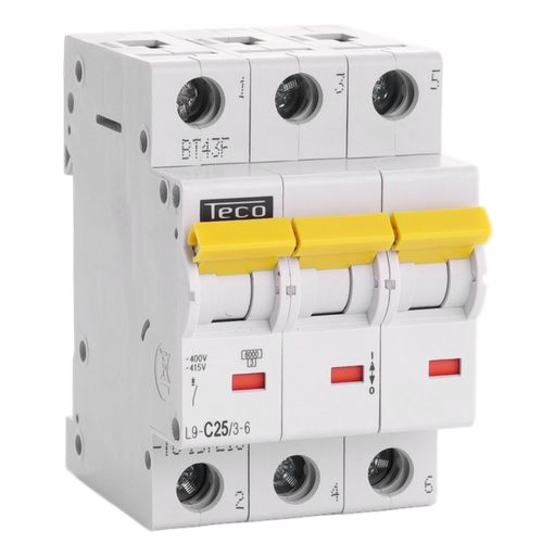 [/L9C2536] MCB TC 3P 25A 6kA Curve C