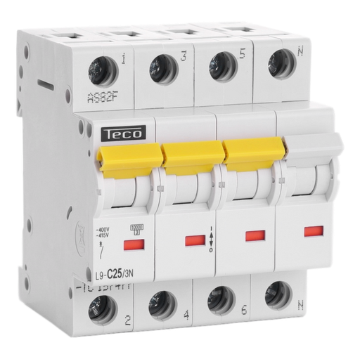 [/L9C253N] MCB Teco 3N 25A 10kA Curve C