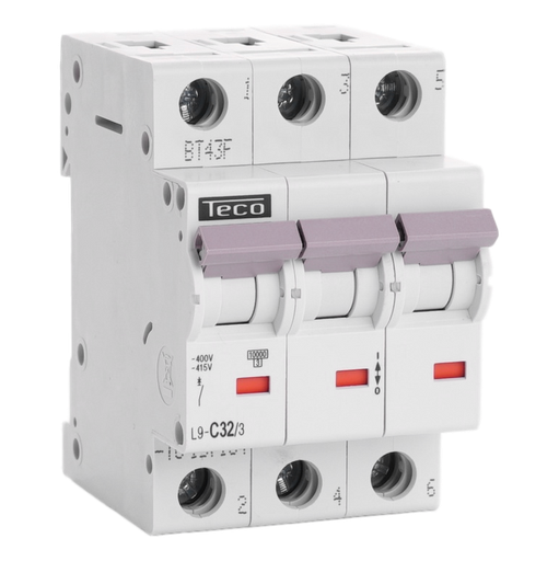 [/L9C323] Disjoncteur Teco 3P 32A 10kA Courbe C