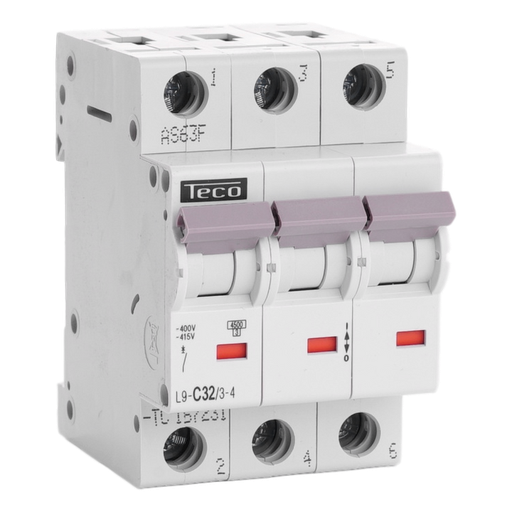 [/L9C3234] Sicherungsautomat Teco 3P 32A 4,5kA Kurve C