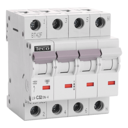 [/L9C323N4] MCB Teco 3N 32A 4,5kA Curve C
