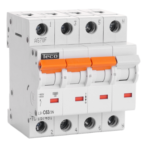 [/L9C633N] Disjoncteur Teco 3N 63A 10kA Courbe C