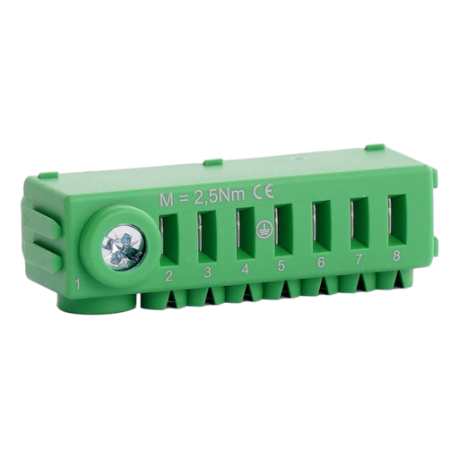 [/MDC00S22PE1] Bornier de terre vert sans vis Conexbox 1x25 + 7x4mm²
