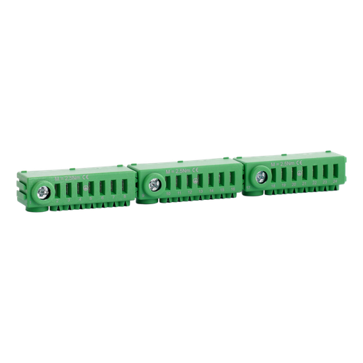 [/MDC00S22PE3] Bornier de terre vert sans vis Conexbox 3x25 + 21x4mm²
