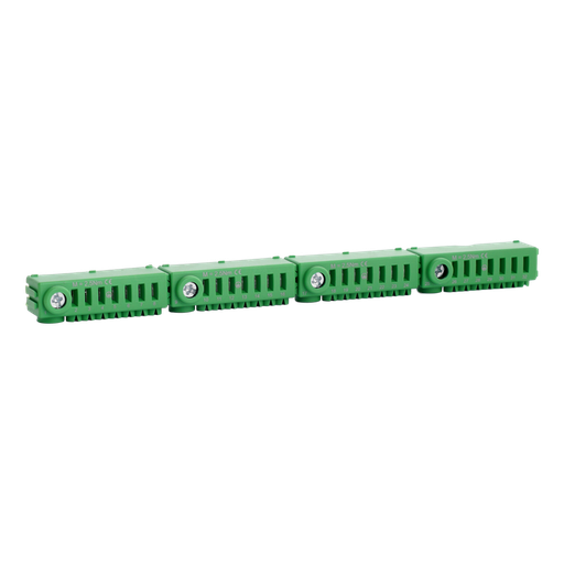[/MDC00S22PE4] Bornier de terre vert sans vis Conexbox 4x25 + 28x4mm²