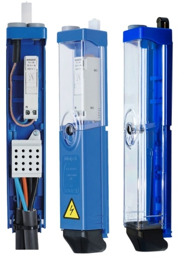 [/MPHT-1F2P2-B-4BD2] Minipak transparent-départ par le haut-équipé