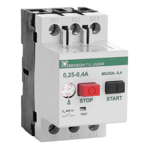 [/MU25A04] Manual motor starter Therm. 0,25-0,4A Magn. 4,8A