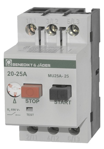 [/MU25A25] Manual motor starter Therm. 20-25A Magn. 300A