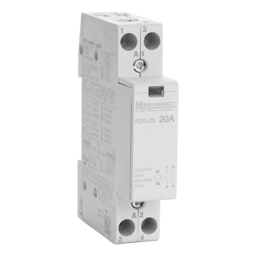 [/R2020230] Modulaire contactor B&J 20A 230VAC 2NO