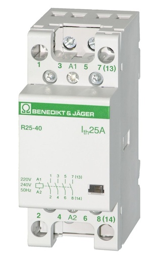 [/R252224] Modularschalter B&J 2S. + 2Ö. 25A 24VAC