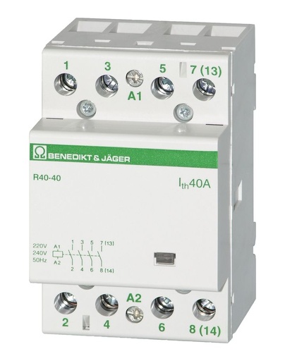 [/R4031230] Modularschalter B&J 3S. + 1Ö. 40A 230VAC