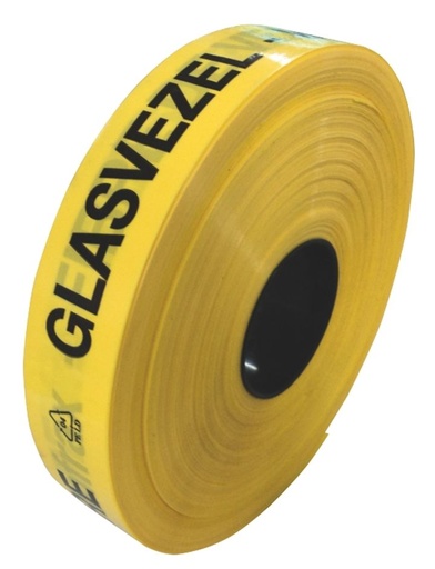 [/RAQ82152787] Waarschuwingsband 0,15mmx80mmx250m Ge/Zw 'BT-werkzaamh'