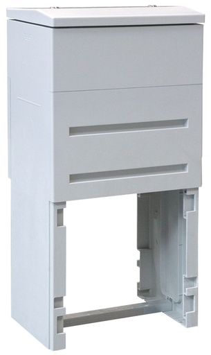 [/SKSDU1] Armoire de trottoir DIN 1 Ht220 + toît  + fermeture panneton