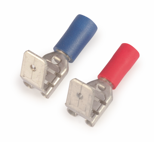 [/SOFAFH/M-2.5] Insulated piggyback terminal, blue 2.5mm² W6,6mm