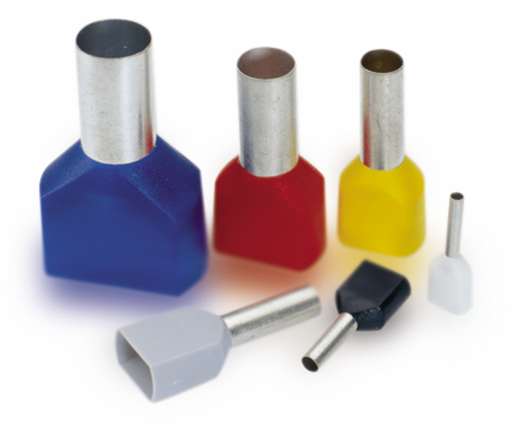 [/SOFAPF/D-1.00D] Embout isolé twin 1mm² rouge L=8mm