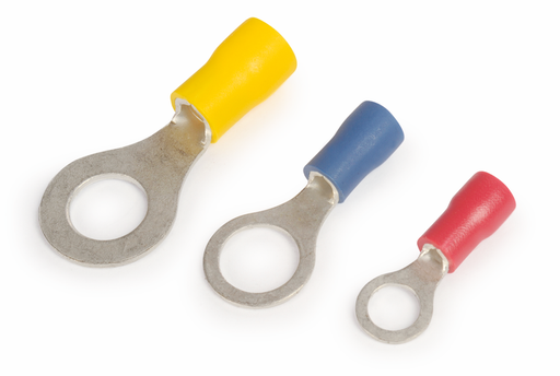 [/SOFAT-2.5/3] Insulated ring terminal, blue, 2.5mm², M3