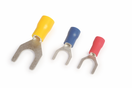 [/SOFAU-6/5] Insulated fork terminal, yellow, 6mm², M5