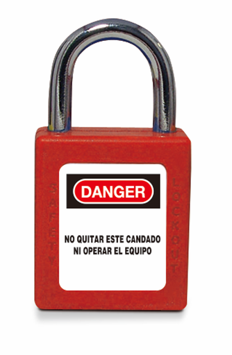 [/SOFC/ABS-25RJ] ABS security padlock red