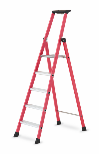 [/SOFCOMPACT1.95/1.15M] Step ladder with platform and 5 steps